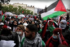 Pro-Palestine Rally - Lyon
