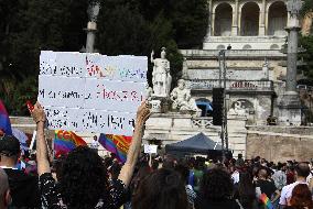 Demonstration To Ask For The Approval Of The Zan bill - Rome