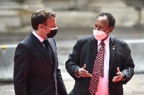 President Macron At International Conference On Sudan - Paris