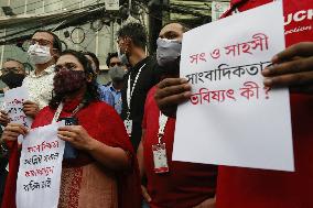 Journalists Stage Protest - Dhaka