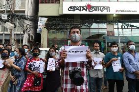 Journalists Stage Protest - Dhaka