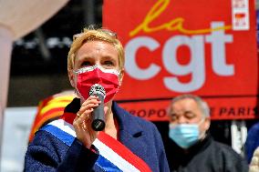 Demonstration Against Layoffs At Orly Airport - Paris