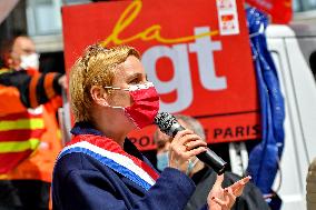 Demonstration Against Layoffs At Orly Airport - Paris