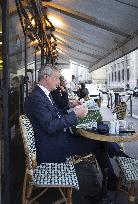 Bruno Le Maire Makes A Coffee Stop - Paris