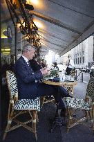 Bruno Le Maire Makes A Coffee Stop - Paris