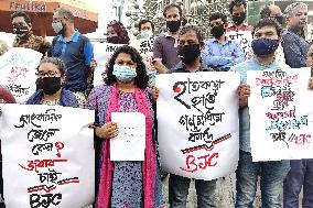 Journalists Stage Protest - Dhaka