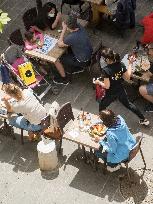 Outdoor Bars And Restaurants Reopen - Antibes