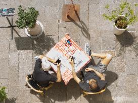 Outdoor Bars And Restaurants Reopen - Antibes