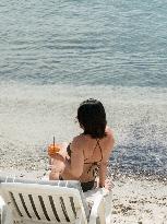 Outdoor Bars And Restaurants Reopen - Antibes