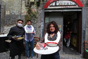 Restaurateurs Protest - Naples