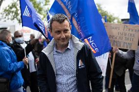 Police Rally In Front Of The National Assembly - Paris