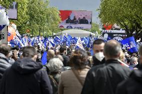 Police Rally In Front Of The National Assembly - Paris