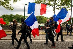 Police Rally In Front Of The National Assembly - Paris