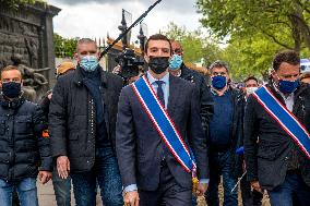 Politicians During Police Rally - Paris