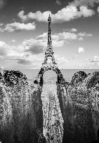 Tour Eiffel Optical Illusion By JR Artist - Paris