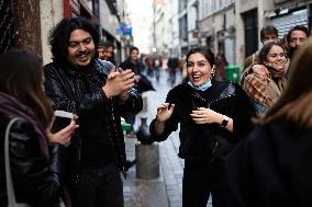 Outdoor Bars And Restaurants Reopen - Paris