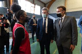 Macron Marks The Reopening Of Sporting Activities - Pont-Sainte-Marie