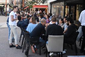 Outdoor Bars And Restaurants Reopen - Cannes