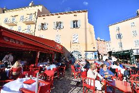Outdoor Bars And Restaurants Reopen - St Tropez