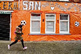 Orange Streets For The European Football 2021 - The Hague