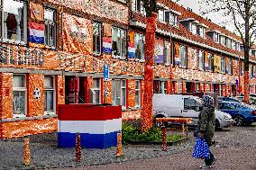 Orange Streets For The European Football 2021 - The Hague