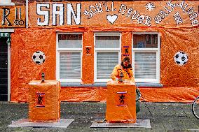 Orange Streets For The European Football 2021 - The Hague