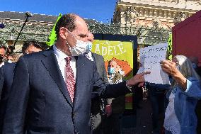 Jean Castex And Christian Estrosi Visit A Market - Nice