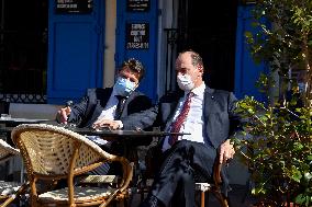 Jean Castex And Christian Estrosi Visit A Market - Nice