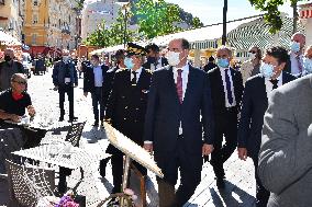 Jean Castex And Christian Estrosi Visit A Market - Nice