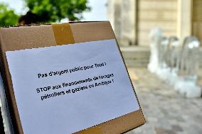 NGOs Protest In Front Of Bercy - Paris