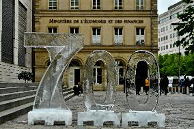 NGOs Protest In Front Of Bercy - Paris