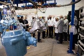 Bruno Le Maire Visit To Bernard Control Factory - Gonesse