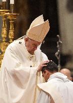 Pope Francis ordains 9 new priests - Vatican