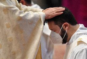 Pope Francis ordains 9 new priests - Vatican