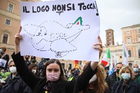 Alitalia Employees Demonstration - Rome