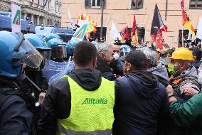 Alitalia Employees Demonstration - Rome