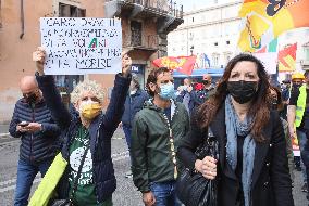 Alitalia Employees Demonstration - Rome