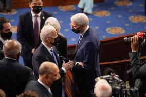 Biden Delivers First Joint Address To Congress - Washington