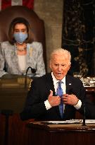 Biden Delivers First Joint Address To Congress - Washington
