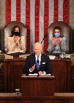 Biden Delivers First Joint Address To Congress - Washington