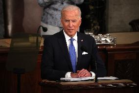 Biden Delivers First Joint Address To Congress - Washington