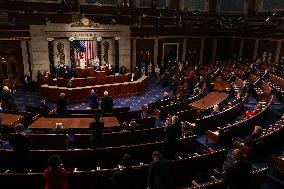 Biden Delivers First Joint Address To Congress - Washington