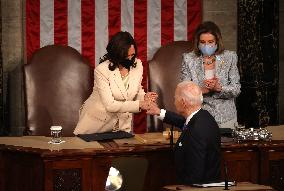 Biden Delivers First Joint Address To Congress - Washington