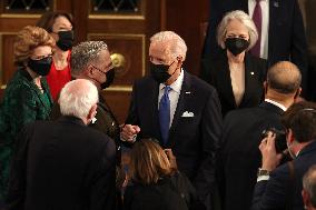 Biden Delivers First Joint Address To Congress - Washington