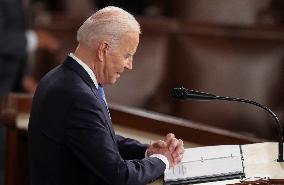 Biden Delivers First Joint Address To Congress - Washington