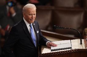 Biden Delivers First Joint Address To Congress - Washington