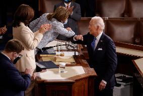 Biden Delivers First Joint Address To Congress - Washington