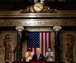 Biden Delivers First Joint Address To Congress - Washington