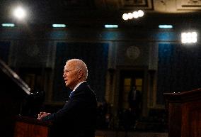 Biden Delivers First Joint Address To Congress - Washington