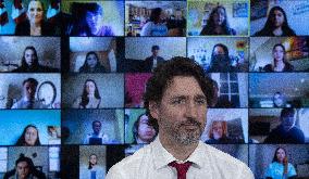 Trudeau Holds Virtual Town Hall Meeting - Ottawa